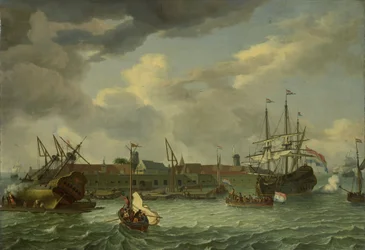 Ön Onrust nära Batavia