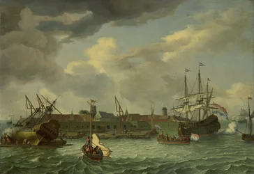 Ön Onrust nära Batavia