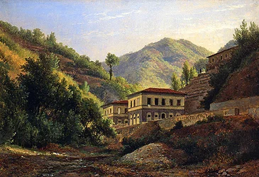 Provinsen Lucca (olja på papper)