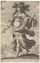 Zenobia, en illustration från Pierre Le Moynes 