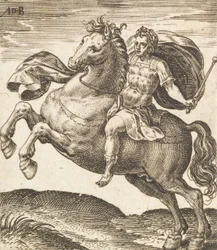 Domitianus från Twelve Caesars on Horseback, c1565-1587.