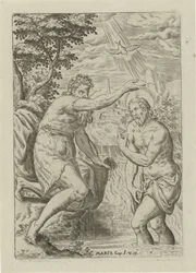 Kristi dop Scener från Bibeln (serietitel) Biblia sacra (serietitel)