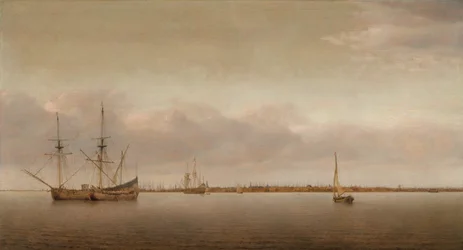 Vy över Hoorn, ca 1650 (olja på pannå)