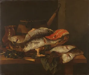 Stilleben med fisk