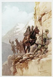 Alpine Artillery - Courier Sunday (färgutskrift)