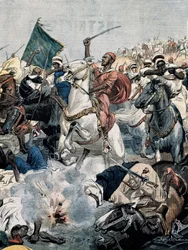 BELTRAME, Achilles (1871-1945). Krig i Marocko. Rebellerna attackerar Casablanca igen, men dödas av det franska artilleriet