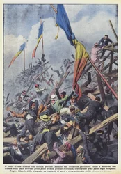 Kollapsen av en läktare med tre tusen människor