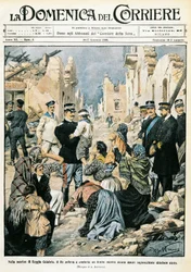 Italien, Milano, kung av Italien besöker Reggio Calabria