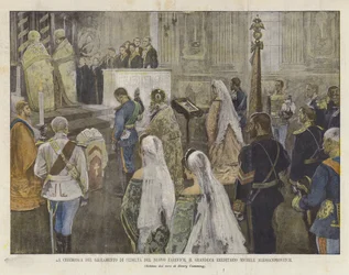 The New Zarevich Oath of Loyalty Ceremony, ärftlig storhertig Michele Alessandrovitch