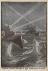 Laudacissima intrång av våra torpeder i hamnen i Pula natten från 1 till 2 november