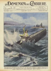 När du kör en nyinköpt överbord på Lago Maggiore, nära Angera?