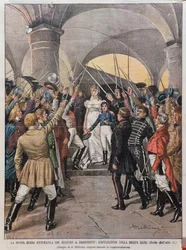 Framförande av operan Germania av Alberto Franchetti (1860-1942) på Teatro alla Scala i Milano 1902