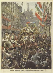 Resurrection of the Milano carnovalone, den maskerade kursen på fastetorsdagen (9 mars)