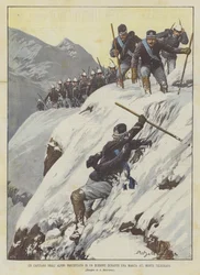 En Alpini-kapten kraschade in i en ravin under en mars på berget Telegraph