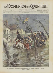 Ett avsnitt av översvämningarna i Veneto som följer floden Piave i San Dona