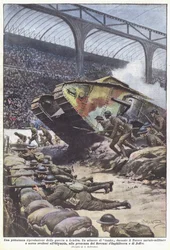 En pittoresk reproduktion av kriget i London