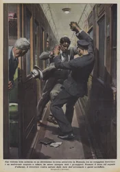 En våldsam nattlig kamp på en direkt väg genom Rumänien, mellan en modig?