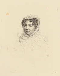 Porträtt av Madame Desforges, Devérias kusin (IFF 40)
