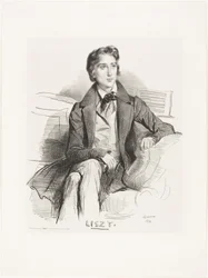 Porträtt av Franz Liszt
