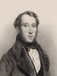 Porträtt av pianisten och kompositören George Alexander Osborne 1806-1893, 1850.