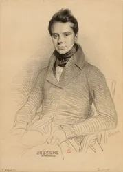 Porträtt av violinisten och kompositören Antoine Bessems 1806-1868, 1832.