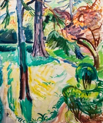 Trädgård vid Honfleur