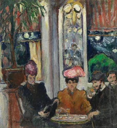 Scener från ett parisiskt brasserie
