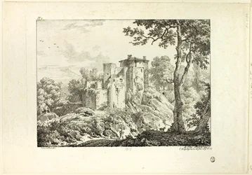 Landskap, tallrik I