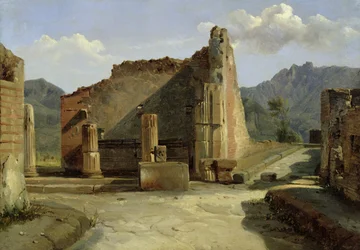 Forumet i Pompeji (olja på duk)