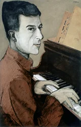 Porträtt av Joseph-Maurice Ravel