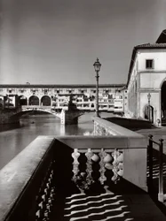 Ponte Vecchio, Florens, Italien, ca 1955 (s/v foto)
