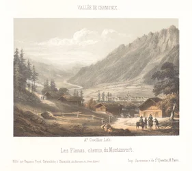 Utsikt över bergspasset Col de Balme Col de Balme (titel på objekt) Memory of Chamonix-Mont-Blanc (serietitel) Museum du Mont-Blanc (serietitel på föremål)