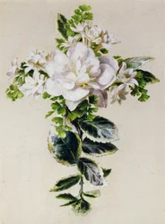 Ett blomkors (akvarell på papper)