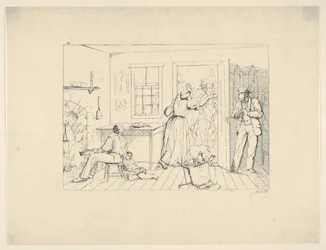 Slavar som döljer sin mästare för ett sökparti från konfedererade krigsetsningar, 1861-63.