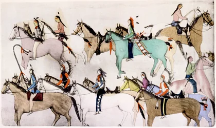 Sioux-krigare vid 