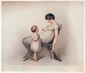 Jag kunde inte lära mig min bok Mama, c1810