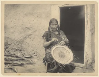 Hopi-städer, korgmakare