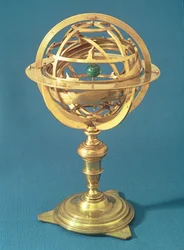 Armillarsfär tillverkad enligt det ptolemeiska systemet, Rom, 1648