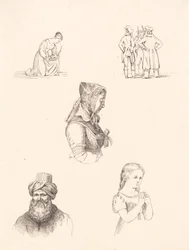 Provark med figurstudier