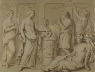 Ceremoniell scen, 1765-66.