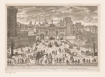 Utsikt över Porte Saint-Antoine La Porte St. Anthoine (...) (titel på objekt)