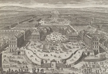 Allmän syn på slottet i Versailles, 1680-talet, 1680-talet.