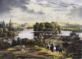 Utsikt över Izhora, 1833