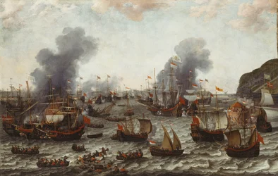 Slaget vid Gibraltar, mellan den holländska och spanska flottan, 25 april 1607, 1639