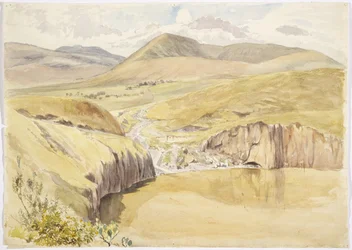 Alberea, nära Santiago del Valle, Guanajuato, Mexiko (akvarell)