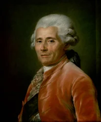 Porträtt av Joseph-Marie Vien, målare hos kungen.