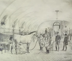 The Royal Stables: morgonputsning (penna)