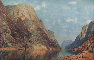 Sognefjorden, Norge, sent 1800-tal, 1914