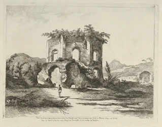 Utsikt över ett tempel... tillägnat Diana från Olika vyer hämtade från naturen... d..., 1700-talet.