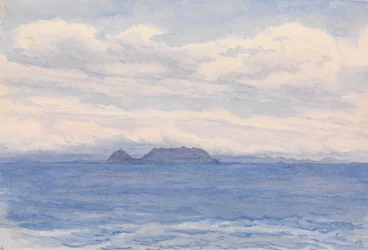 "Cape Frio [Brasilien] N genom W 1/2 W 4 mil bort. Fyr på högsta punkten